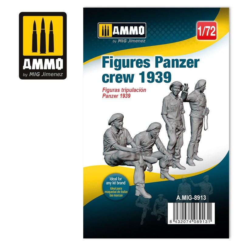 【新製品】A.MIG-8913 1/72 ドイツ戦車クルー 1939年(4体セット)