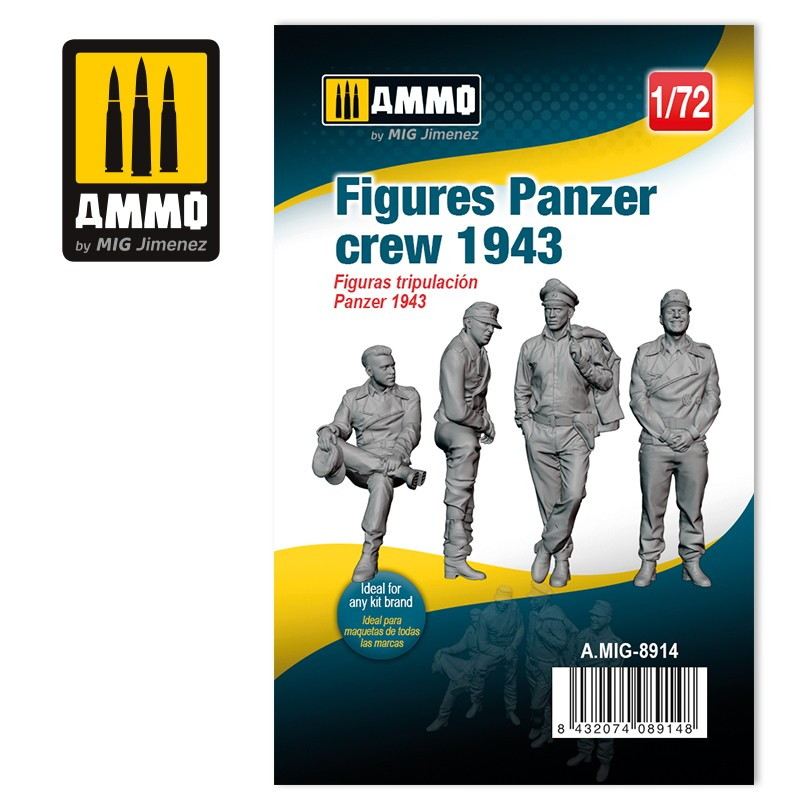 【新製品】A.MIG-8914 1/72 ドイツ戦車クルー 1943年(4体セット)