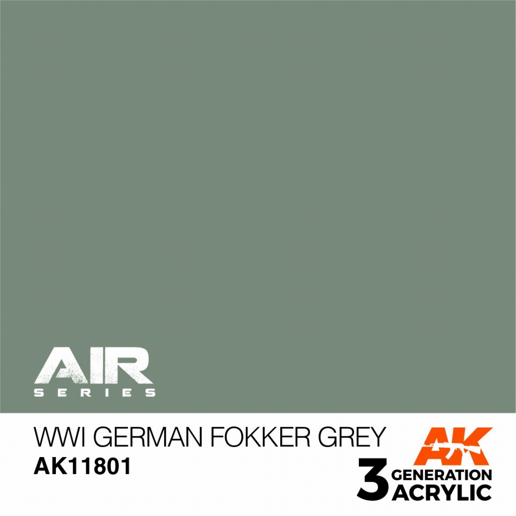 【新製品】AK11801 WWI ジャーマンフォッカーグレイ【AKアクリル3G AIR (サードジェネレーション)】