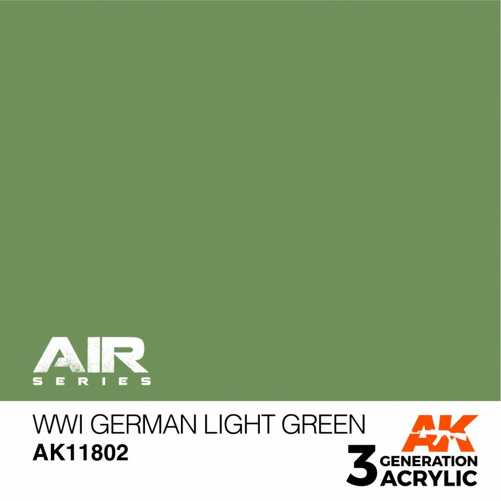 【新製品】AK11802 WWI ジャーマンライトグリーン【AKアクリル3G AIR (サードジェネレーション)】