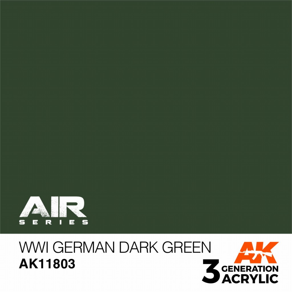 【新製品】AK11803 WWI ジャーマンダークグリーン【AKアクリル3G AIR (サードジェネレーション)】