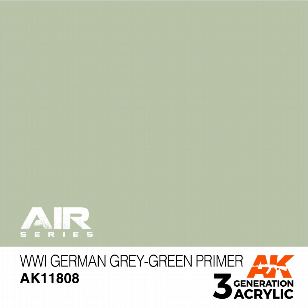 【新製品】AK11808 WWI ジャーマングレーグリーンプライマー【AKアクリル3G AIR (サードジェネレーション)】