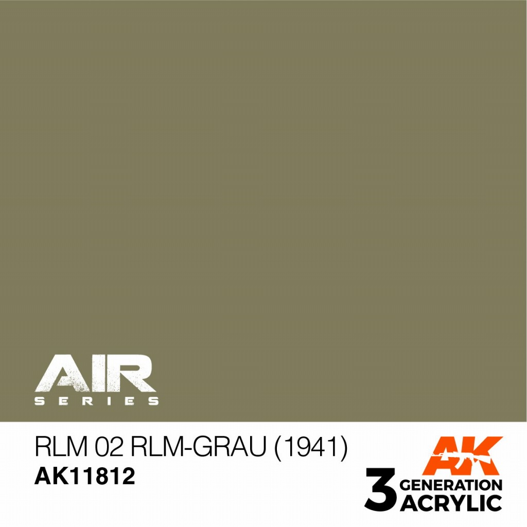 【新製品】AK11812 RLM 02 RLMグラウ (1941) 【AKアクリル3G AIR (サードジェネレーション)】