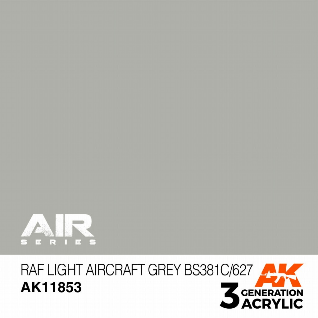 【新製品】AK11853 RAFライトエアクラフトグレイ BS381C/627 【AKアクリル3G AIR (サードジェネレーション)】