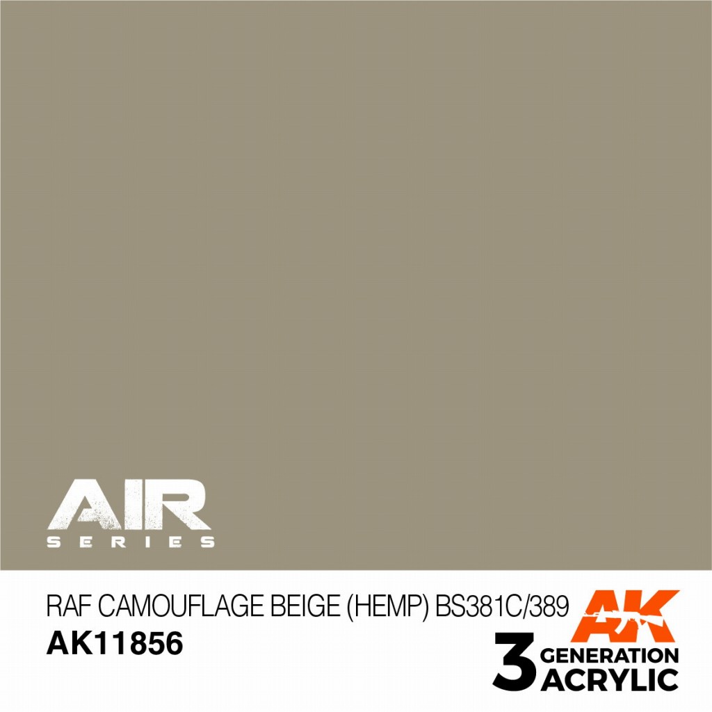 【新製品】AK11856 RAFカモフラージュベージュ(ヘンプ) BS381C/389 【AKアクリル3G AIR (サードジェネレーション)】