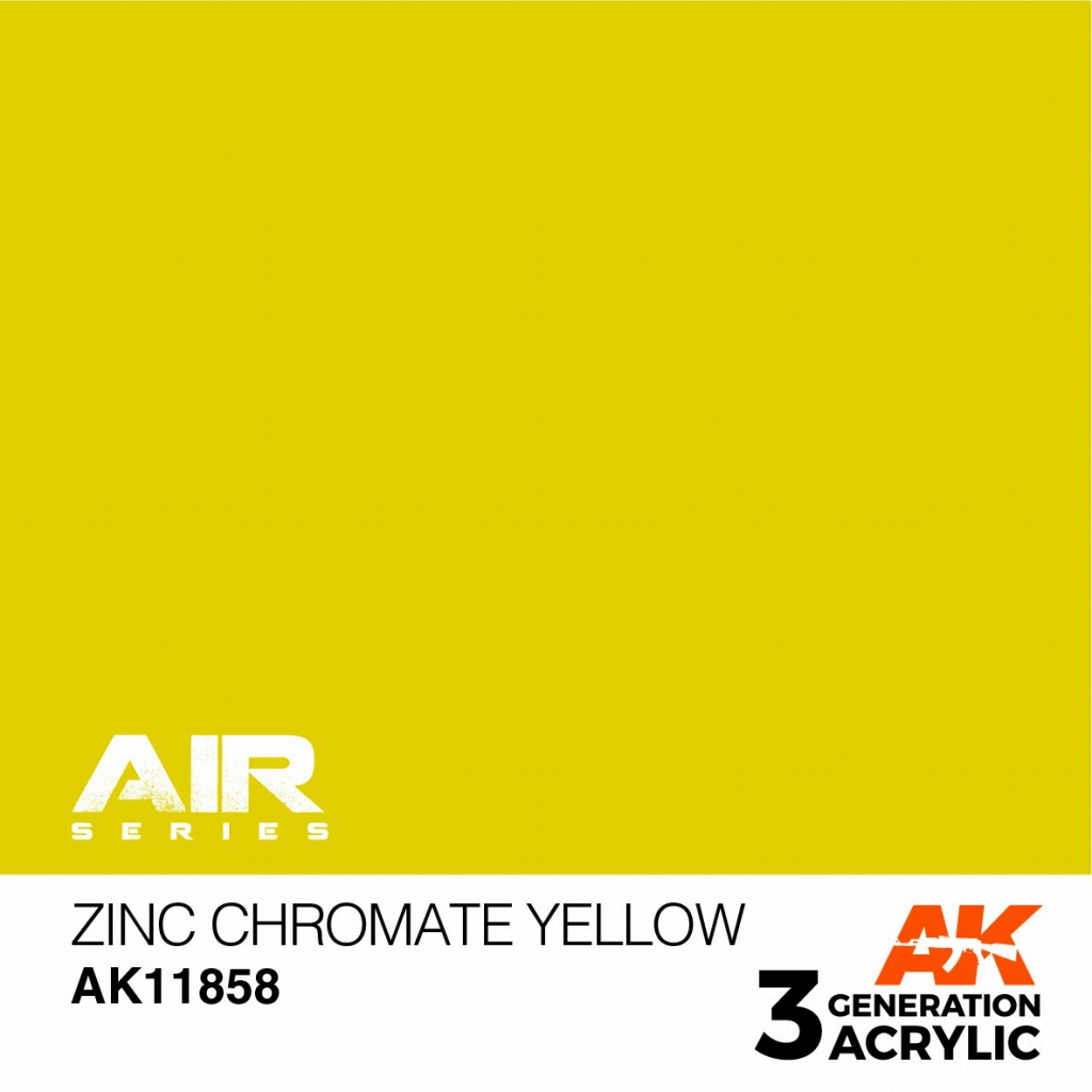 【新製品】AK11858 ジンククロメイトイエロー【AKアクリル3G AIR (サードジェネレーション)】