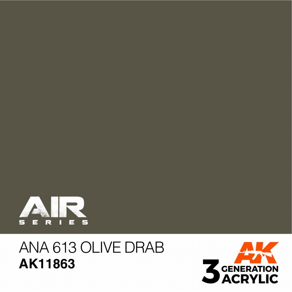 【新製品】AK11863 ANA613オリーブドラブ【AKアクリル3G AIR (サードジェネレーション)】