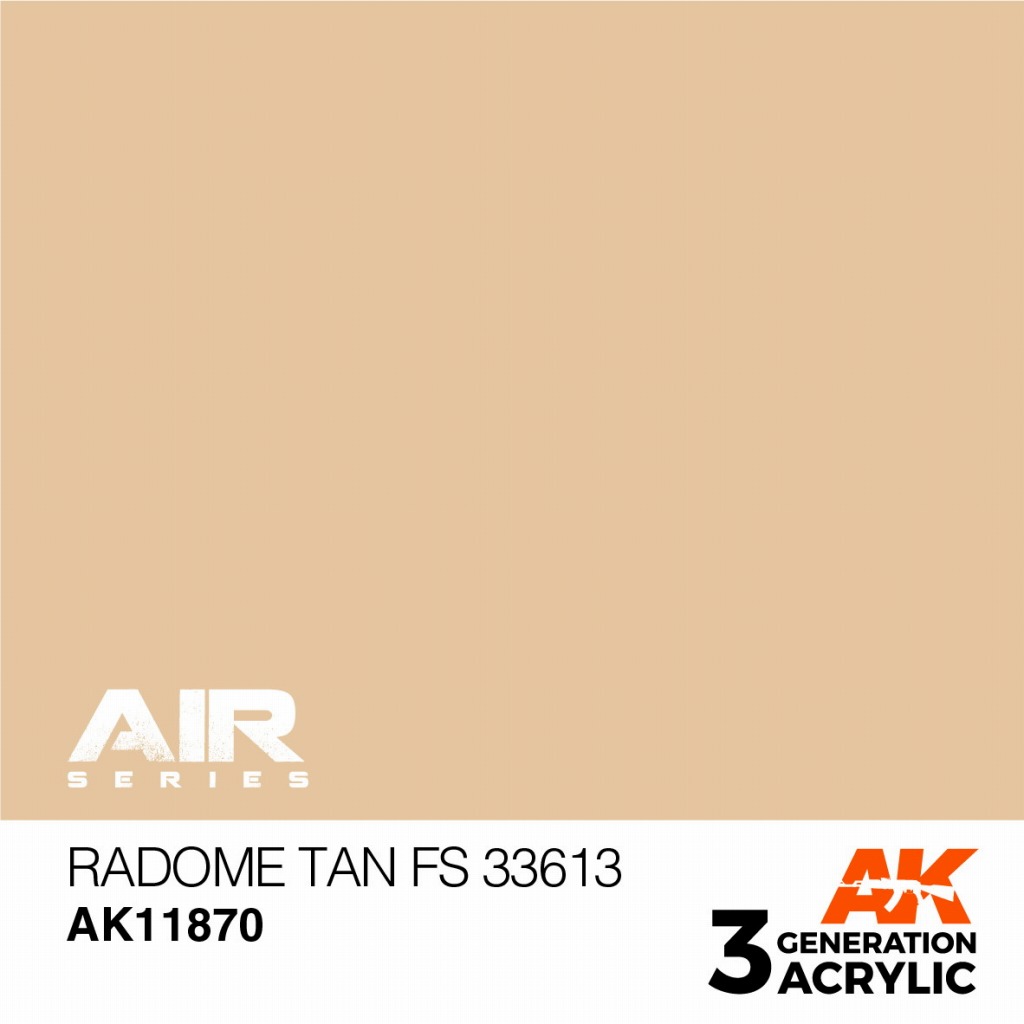 【新製品】AK11870 レドームタン FS33613 【AKアクリル3G AIR (サードジェネレーション)】