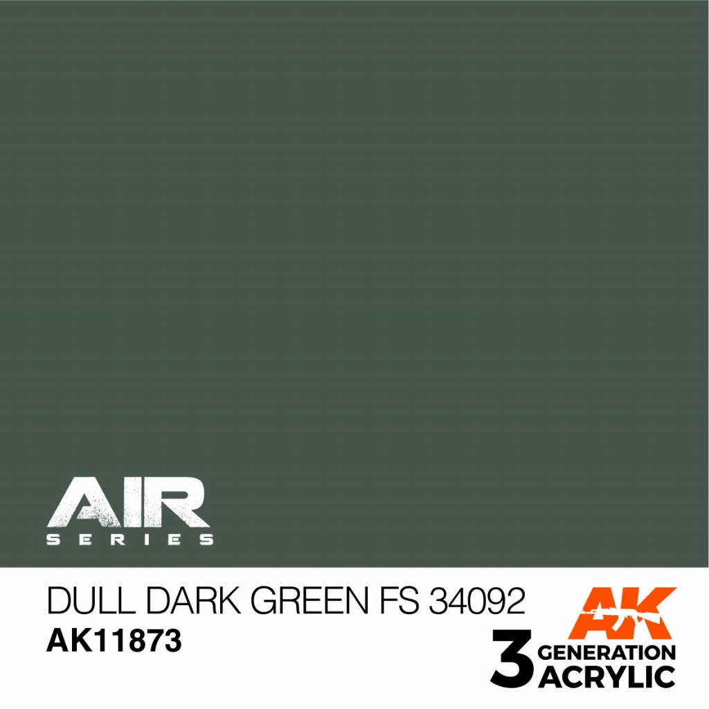 【新製品】AK11873 ダルダークグリーン FS34092 【AKアクリル3G AIR (サードジェネレーション)】
