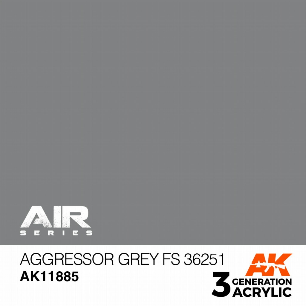 【新製品】AK11885 アグレッサーグレイ FS36251 【AKアクリル3G AIR (サードジェネレーション)】