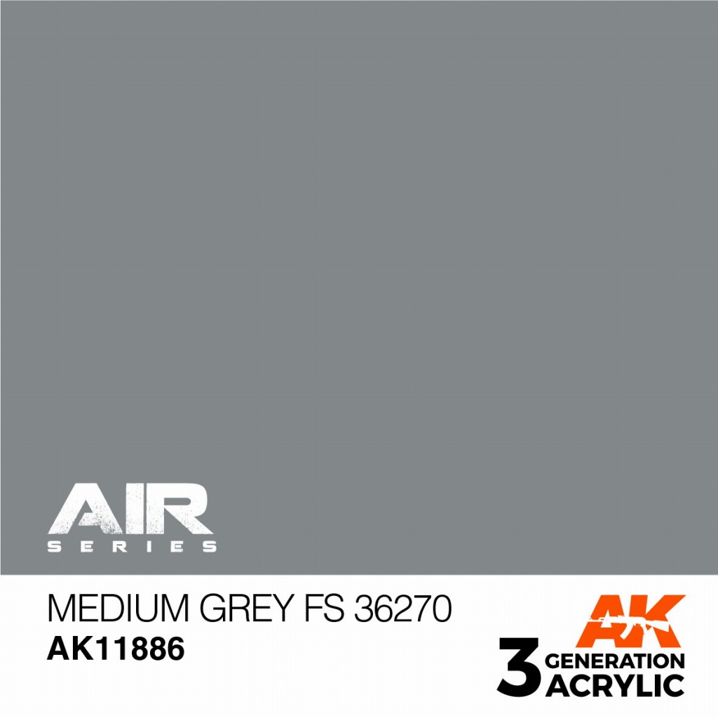 【新製品】AK11886 ミディアムグレイ FS36270 【AKアクリル3G AIR (サードジェネレーション)】