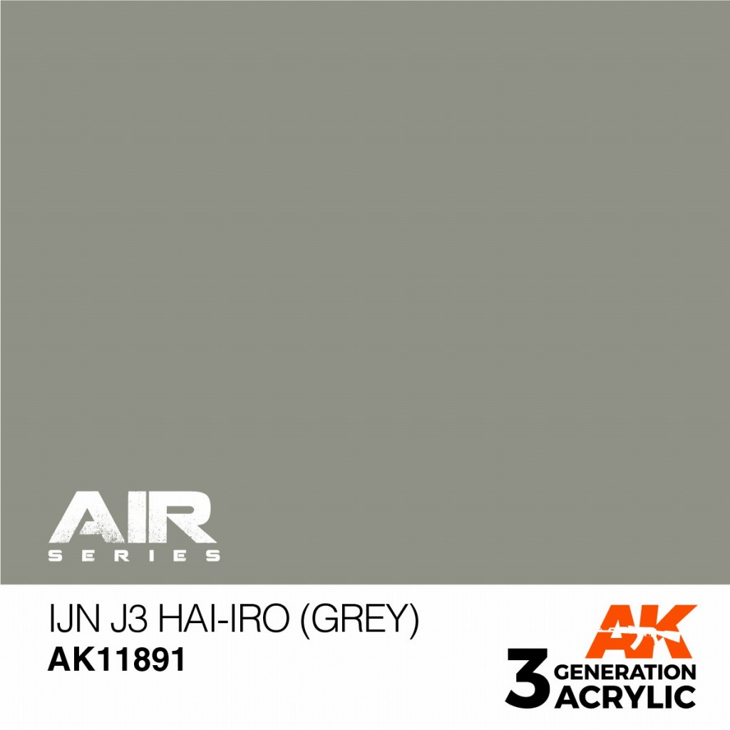 【新製品】AK11891 日本海軍機 J3灰色【AKアクリル3G AIR (サードジェネレーション)】