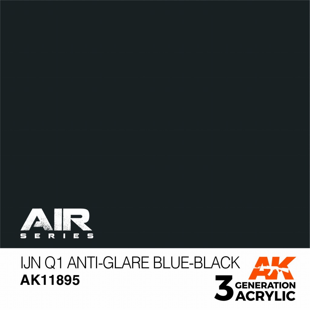 【新製品】AK11895 日本海軍機 Q1 アンチグレアブルーブラック【AKアクリル3G AIR (サードジェネレーション)】