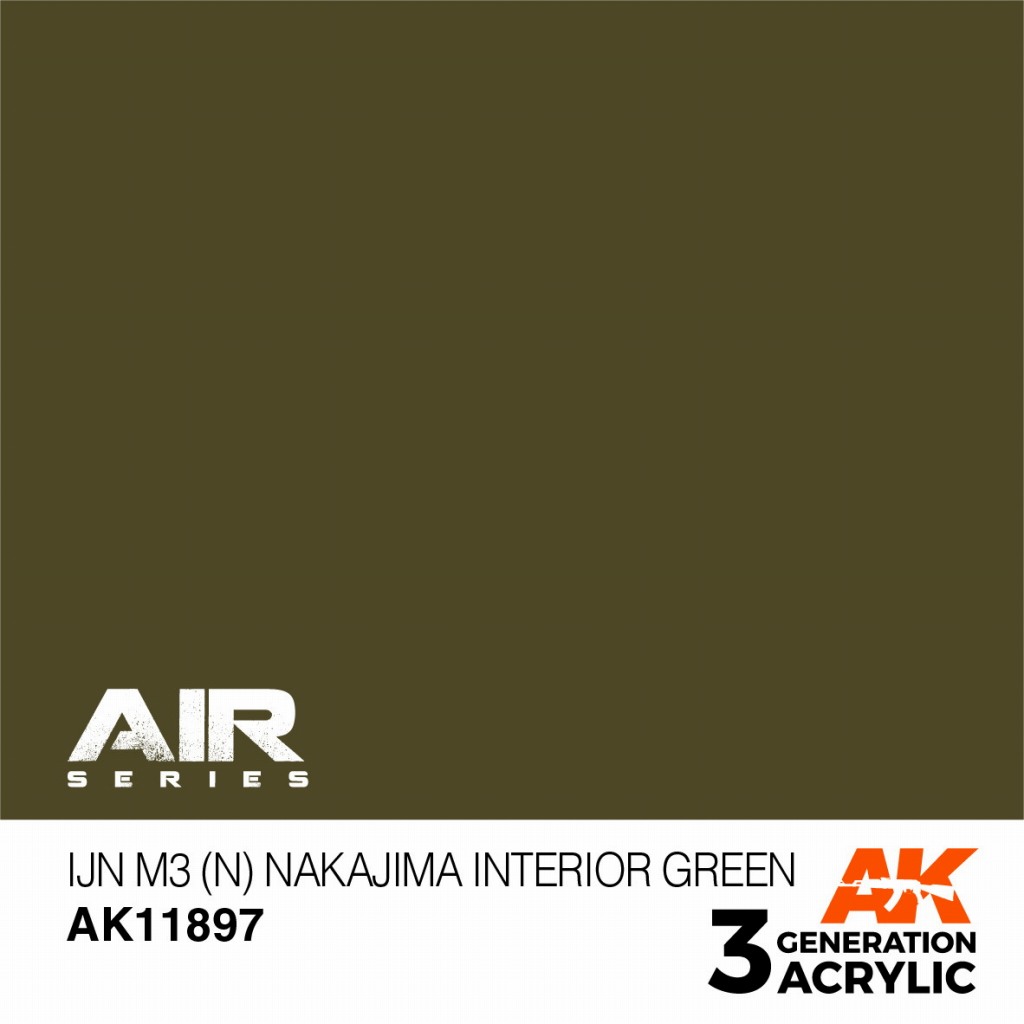 【新製品】AK11897 日本海軍機 M3 (N) 中島系インテリアグリーン【AKアクリル3G AIR (サードジェネレーション)】