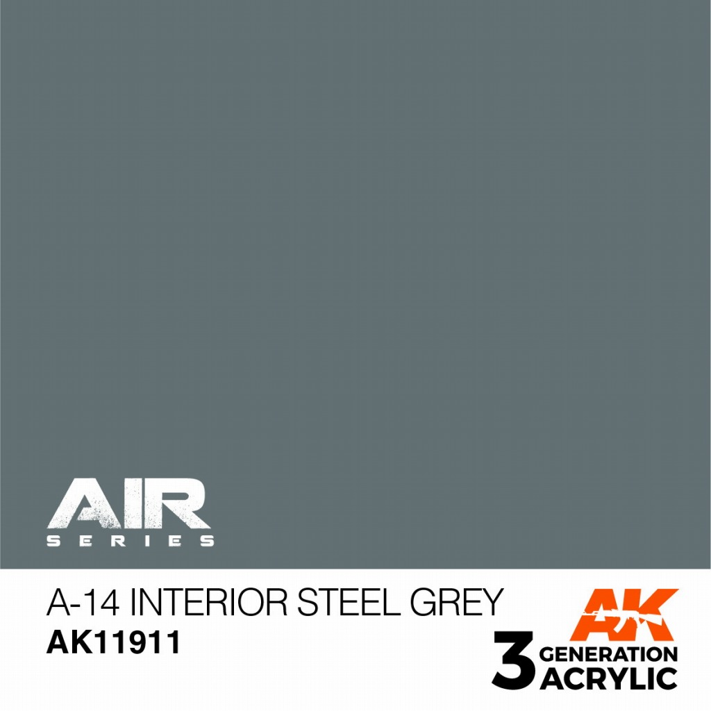 【新製品】AK11911 A-14 インテリアスチールグレイ　【AKアクリル3G AIR (サードジェネレーション)】