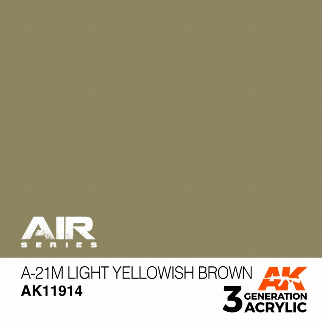 【新製品】AK11914 A-21m ライトイエローシュブラウン【AKアクリル3G AIR (サードジェネレーション)】