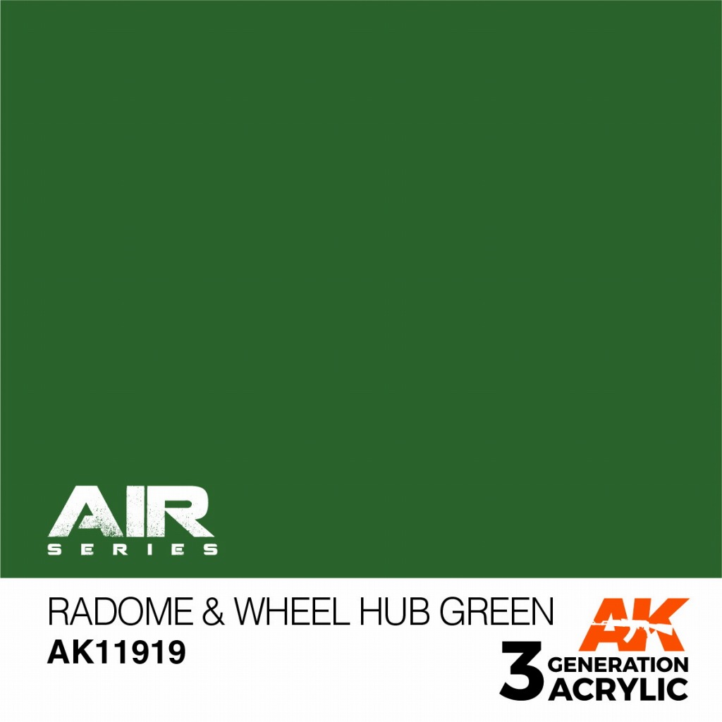 【新製品】AK11919 レドーム&ホイールハブグリーン【AKアクリル3G AIR (サードジェネレーション)】