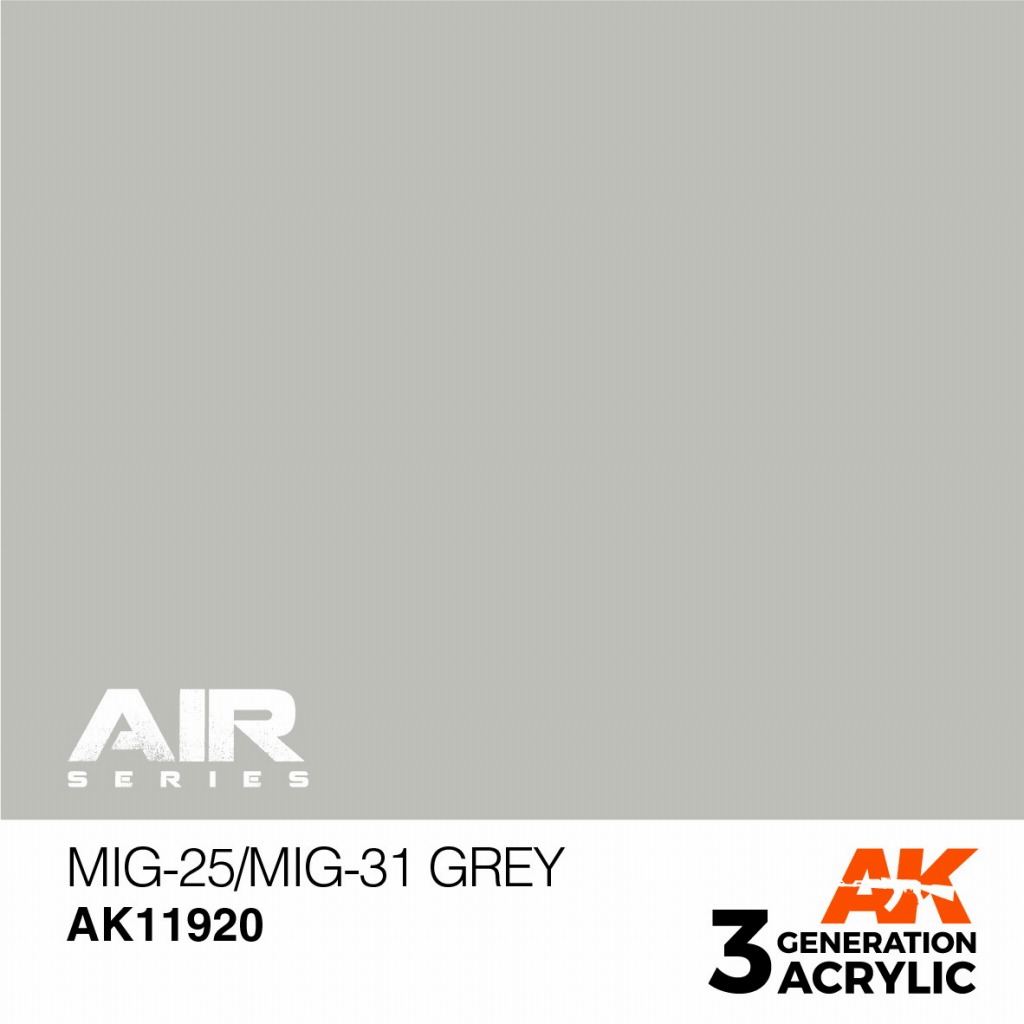 【新製品】AK11920 MiG-25/MiG-31グレイ【AKアクリル3G AIR (サードジェネレーション)】