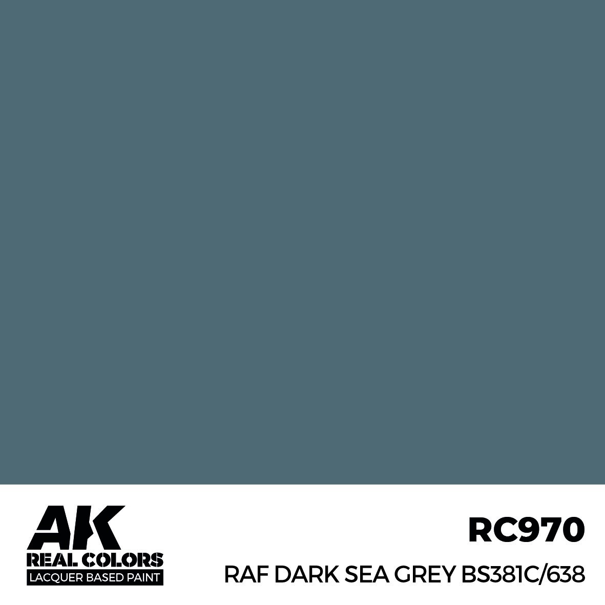 【新製品】リアルカラー RC970 RAF Dark Sea Grey BS381C/638 (ラッカー塗料)