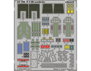 【新製品】[8591437327065] 32706)塗装済 F-14D スーパートムキャット シートベルト