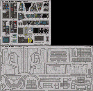 【新製品】[8591437327072] 32707)塗装済 F-14D スーパートムキャット 内装