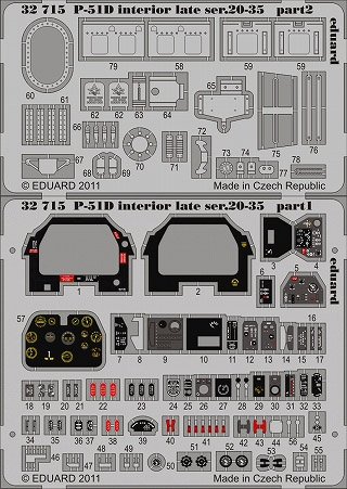 【新製品】[8591437327157] 32715)塗装済 P-51D ムスタング 内装 後期型 シリーズ20-35