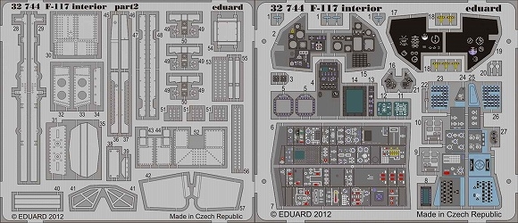 【新製品】[8591437327447] 32744)塗装済 F-117 ナイトホーク 内装