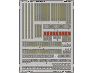 【新製品】[8591437327461] 32746)塗装済 B-25J ミッチェル シートベルト