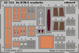 【新製品】[8591437327539] 32753)塗装済 Ju87B-2ス ツーカ シートベルト