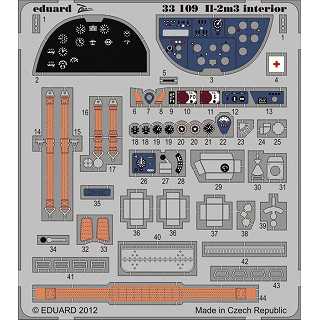 【新製品】[8591437331093] 33109)塗装済 IL-2m3 シュトルモビク 計器盤/シートベルト