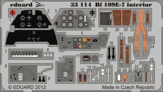 【新製品】[8591437331147] 33114)塗装済 メッサーシュミット Bf-109E7 計器盤/シートベルト