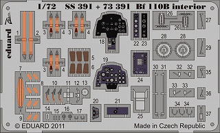 【新製品】[8591437373918] SS391)塗装済 Bf110B 計器盤/シートベルト