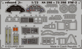 【新製品】[8591437373987] SS398)塗装済 F9F-2 パンサー 計器盤/シートベルト