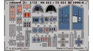 【新製品】[8591437374342] SS434)塗装済 メッサーシュミット Bf109G-6  計器盤/シートベルト