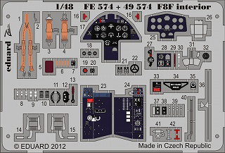 【新製品】[8591437385744] FE574)塗装済 F8F ベアキャット 計器盤/シートベルト