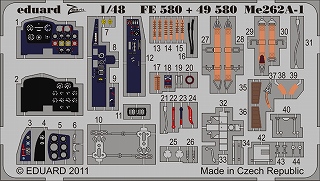 【新製品】[8591437385805] FE580)塗装済 Me262A-1 シュワルベ 計器盤/シートベルト