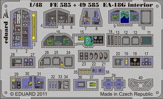 【新製品】[8591437385850] FE585)塗装済 EA-18G グラウラー 計器盤