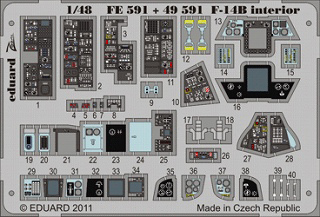 【新製品】[8591437385911] FE591)塗装済 F-14B トムキャット 計器盤