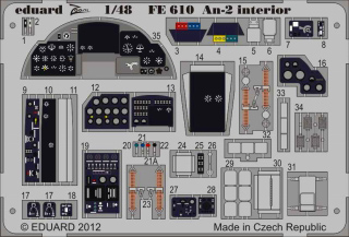 【新製品】[8591437386109] FE610)塗装済 An-2 コルト 計器盤/シートベルト