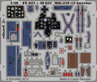 【新製品】[8591437386215] FE621)塗装済 MiG-21F-13 フィッシュベットC 計器盤/シートベルト