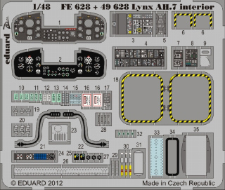 【新製品】[8591437386284] FE628)塗装済 リンクス AH-7 計器盤