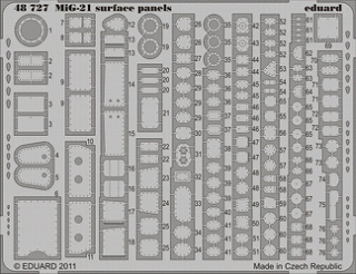 【新製品】[8591437487271] 48727)MiG-21 フィッシュベッドJ 機体パネル