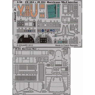 【新製品】[8591437495948] 49594)塗装済 ホーカー ハリケーン Mk.I 内/外装