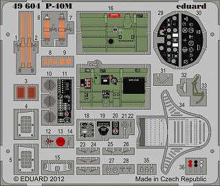 【新製品】[8591437496044] 49604)塗装済 P-40M ウォーホーク 内/外装