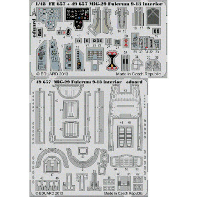 【新製品】[8591437496570] 49657)塗装済 MiG-29 フルクラム 9-13 内装