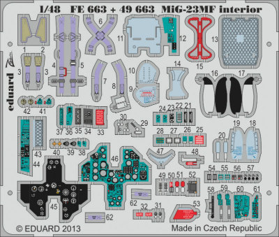 【新製品】[8591437496631] 49663)塗装済 MiG-23MF 内装