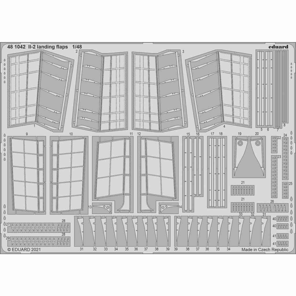 【新製品】481042 イリューシン Il-2 ランディングフラップ (ズべズダ用)