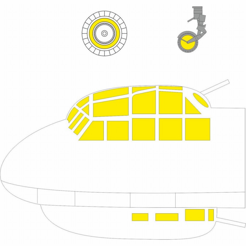 【新製品】EX760 1/48 ユンカース Ju88C-6 ｢Tフェース｣両面塗装マスクシール (ICM用)