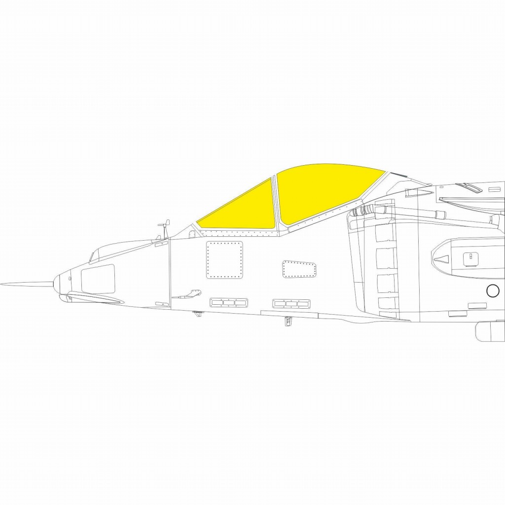 【新製品】EX765 AV-8A 塗装マスクシール (キネティック用)