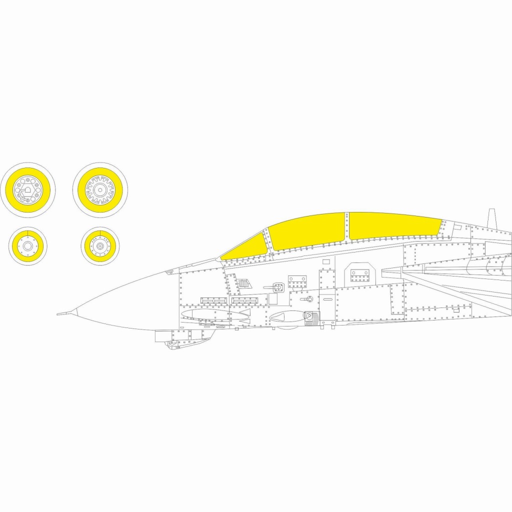 【新製品】CX605 1/72 グラマン F-14B トムキャット 塗装マスクシール (グレートウォール用)